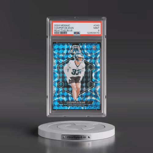 2024 Panini Mosaic #340 Cooper Dejean - Reactive Blue (PSA 9 MINT)