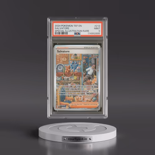 2024 Pokémon Tef EN-Temporal Forces #212 Salvatore - Special Illustration Rare (PSA 9 MINT)