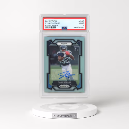 2023 Panini Prizm #396 Tyjae Spears - Autograph (PSA 9 MINT)