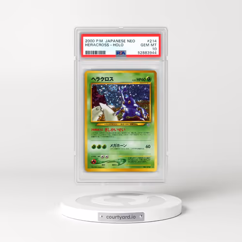 2000 Pokémon Neo #214 Heracross - Holo (PSA 10 GEM MINT)