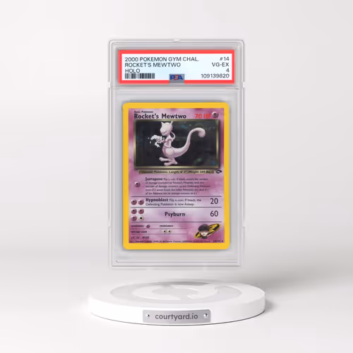 2000 Pokémon Gym Challenge #14 Rocket's Mewtwo - Holo (PSA 4 VG-EX)