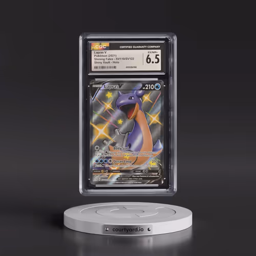 2021 Shining Fates #SV110/SV122 Lapras V - Shiny Vault Holo (CGC 6.5 EX-NM+)