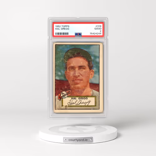 1952 Topps #318 Hal Gregg (PSA 2 GOOD)