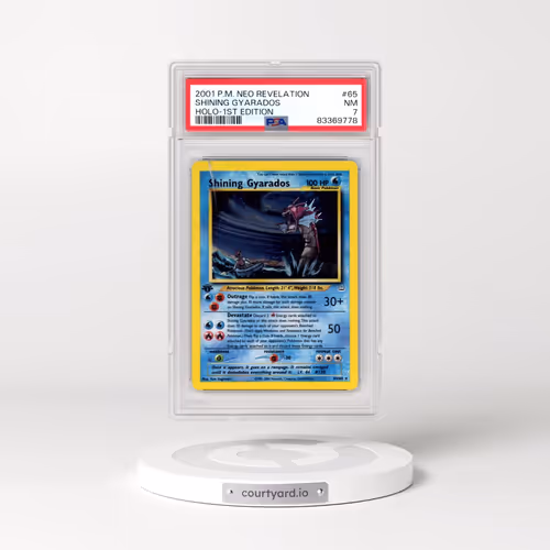 2001 Pokémon Neo Revelation #65 Shining Gyarados - 1st Edition Holo Holo (PSA 7 NM)