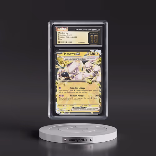 2023 Paradox Rift - PAR EN #058/182 Mewtwo ex - Holo (CGC 10 PRISTINE)