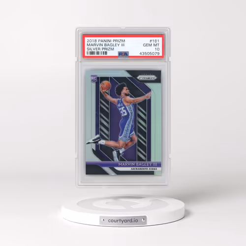 2018 Panini Prizm #181 Marvin Bagley III - Silver Prizm (PSA 10 GEM MINT)