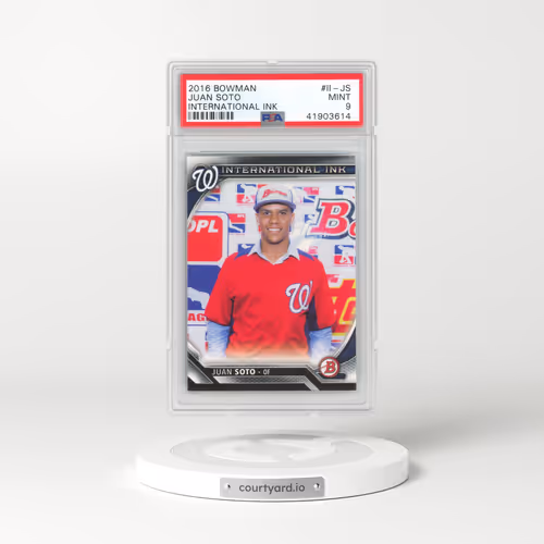 2016 Bowman International Ink #II-JS Juan Soto (PSA 9 MINT)
