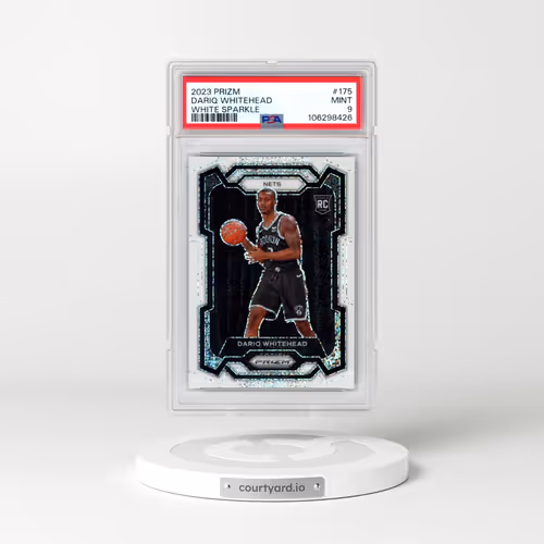 2023 Panini Prizm #175 Dariq Whitehead - White Sparkle (PSA 9 MINT)