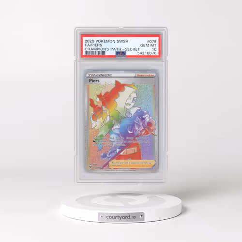 2020 Pokémon Sword & Shield Champion's Path #078 Piers - Full Art Secret (PSA 10 GEM MINT)