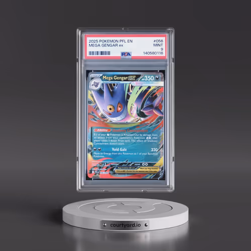 2025 Pokémon Pfl EN-Phantasmal Flames #056 Mega Gengar EX - Holo (PSA 9 MINT)