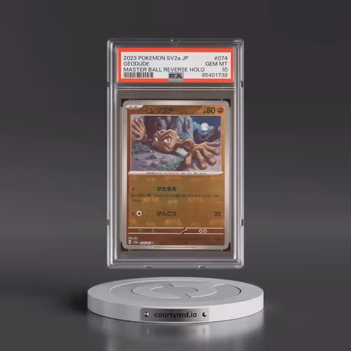 2023 Pokémon Sv2a-Pokémon 151 #074 Geodude - Reverse Holo Master Ball (PSA 10 GEM MINT)
