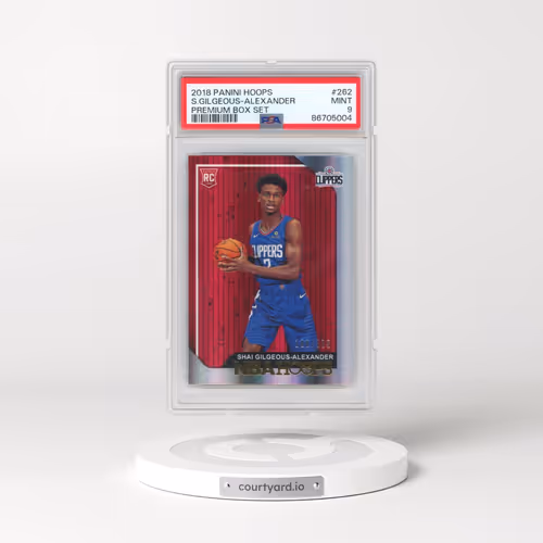 2018 Panini Hoops #262 Shai Gilgeous-Alexander - Premium Box Set (PSA 9 MINT)