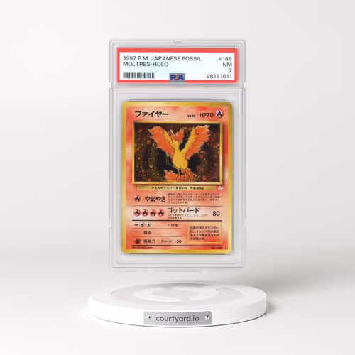 1997 Japanese Pokémon Fossil #146 Moltres - Holo (PSA 7 NM)