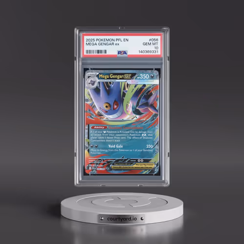 2025 Pokémon Pfl EN-Phantasmal Flames #056 Mega Gengar EX - Holo (PSA 10 GEM MINT)