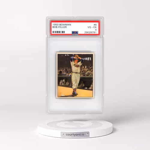 1950 Bowman #6 Bob Feller (PSA 4 VG-EX)