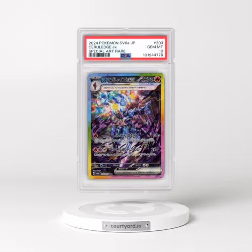 2024 Pokémon Sv8a-Terastal Fest EX #203 Ceruledge EX - Holo Special Art Rare (PSA 10 GEM MINT)