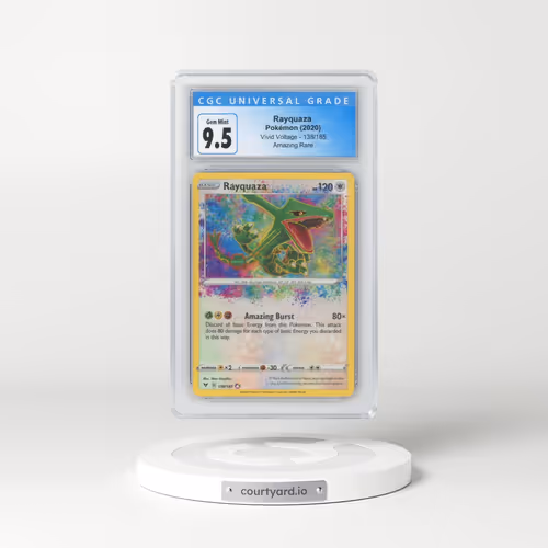 2020 Vivid Voltage #138/185 Rayquaza - Amazing Rare (CGC 10 GEM MINT)