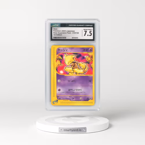 2001 Base Expansion Pack #018/128 Abra - 1st Edition (CGC 7.5 NM+)