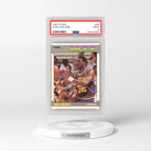 1987 Fleer #68 Karl Malone (PSA 9 MINT)