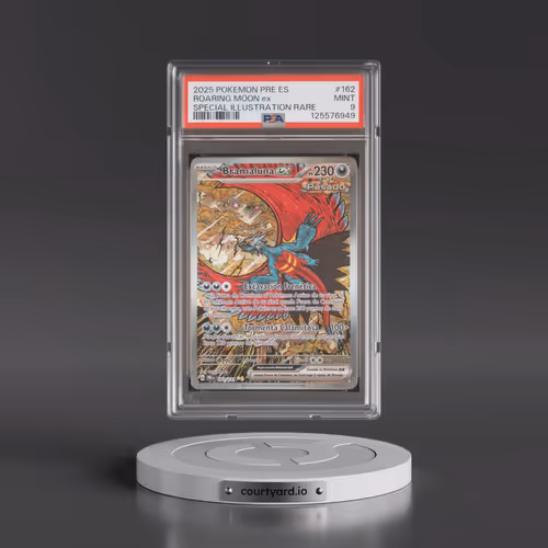 2025 Pokémon Pre ES-Prismatic Evolutions #162 Roaring Moon EX - Holo Special Illustration Rare (PSA