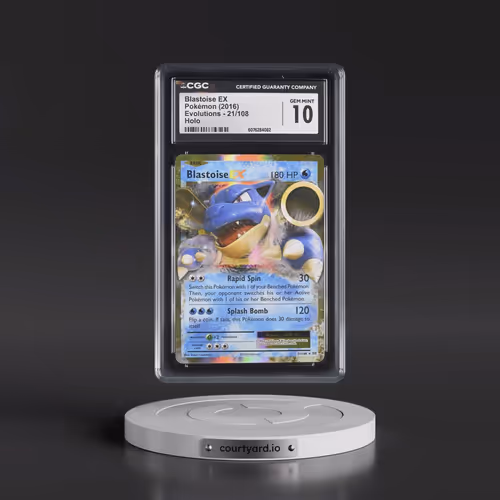 2016 Evolutions #21/108 Blastoise EX - Holo (CGC 10 GEM MINT)