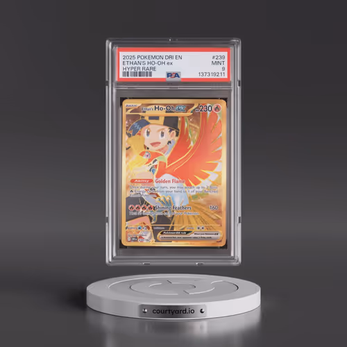 2025 Pokémon Dri EN-Destined Rivals #239 Ethan's HO-Oh EX - Holo Hyper Rare (PSA 9 MINT)