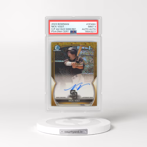 2023 Bowman Chrome Prospect Autographs #CPANV Nick Vogt - Gold Shimmer (PSA 9 MINT)