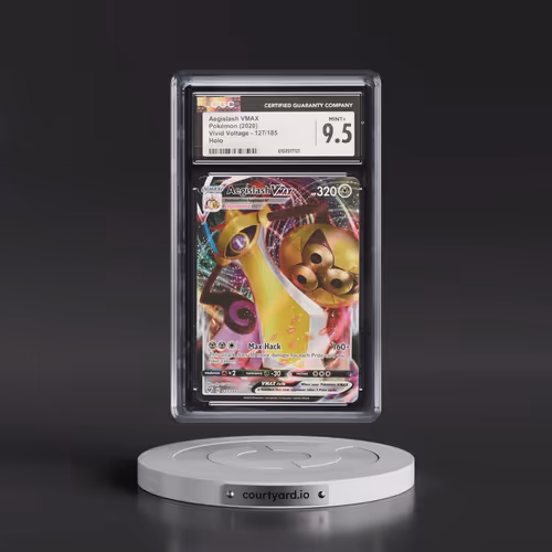 2020 Vivid Voltage #127/185 Aegislash VMAX - Holo (CGC 9.5 MINT+)