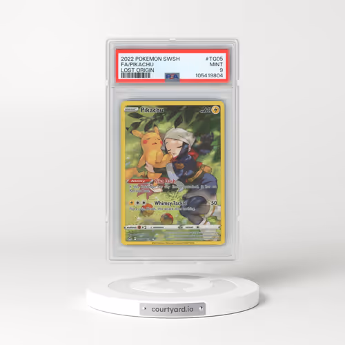2022 Pokémon Sword & Shield Lost Origin #TG05 Pikachu - Full Art (PSA 9 MINT)
