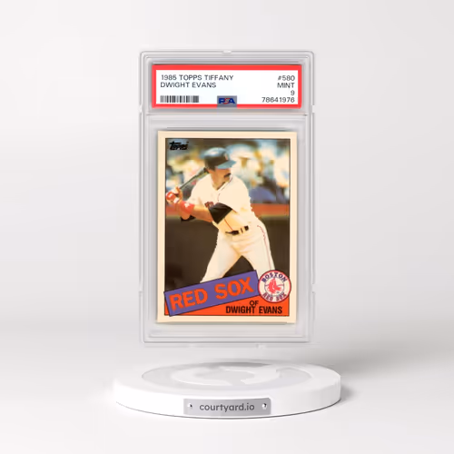 1985 Topps Tiffany #580 Dwight Evans (PSA 9 MINT)