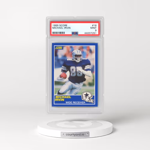 1989 Score #18 Michael Irvin (PSA 9 MINT)