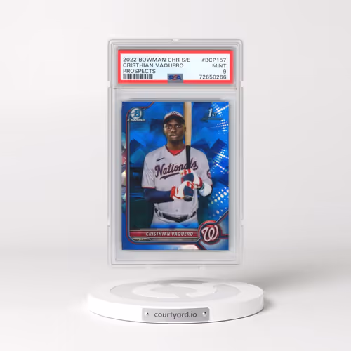 2022 Bowman Chrome Sapphire Edition Prospects #BCP157 Cristhian Vaquero (PSA 9 MINT)