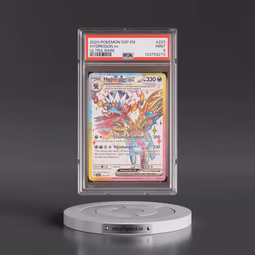 2024 Pokémon Ssp EN-Surging Sparks #223 Hydreigon EX - Holo Ultra Rare (PSA 9 MINT)