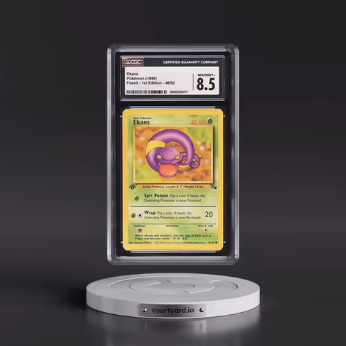 1999 Fossil #46/62 Ekans - 1st Edition 1st Edition (CGC 8.5 NM-MT+)