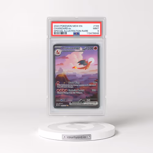 2023 Pokémon Mew EN-151 #199 Charizard EX - Holo Special Illustration Rare (PSA 9 MINT)