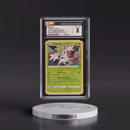 2020 Vivid Voltage #015/185 Shaymin - Sword & Shield Knock Out Collection (Cosmos Holo) (CGC 8 N