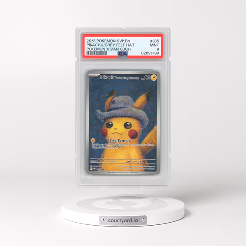 2023 Pokémon Svp EN-SV Black Star Promo #085 Pikachu With Grey Felt Hat - Pokemon X Van Gogh (PSA 9 MINT)