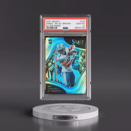 2021 Panini Select #373 Amon-RA St. Brown - Silver Prizm (PSA 10 GEM MINT)