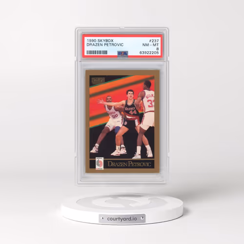 1990 Skybox #237 Drazen Petrovic (PSA 8 NM-MT)