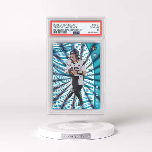2021 Panini Chronicles Revolution #REV1 Trevor Lawrence - Sunburst (PSA 10 GEM MINT)