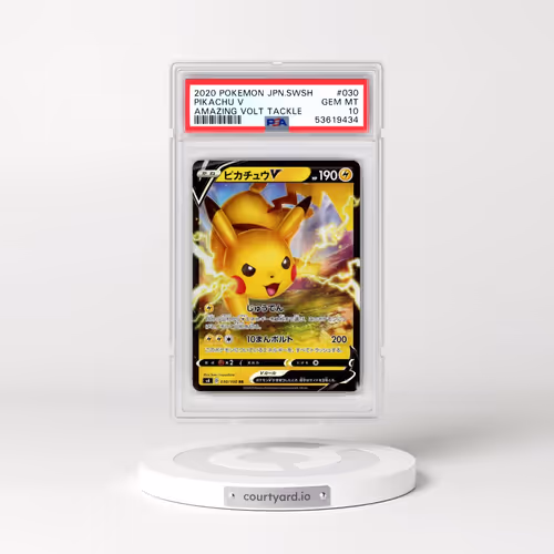 2020 Pokémon Sword & Shield Amazing Volt Tackle #030 Pikachu V - Holo (PSA 10 GEM MINT)