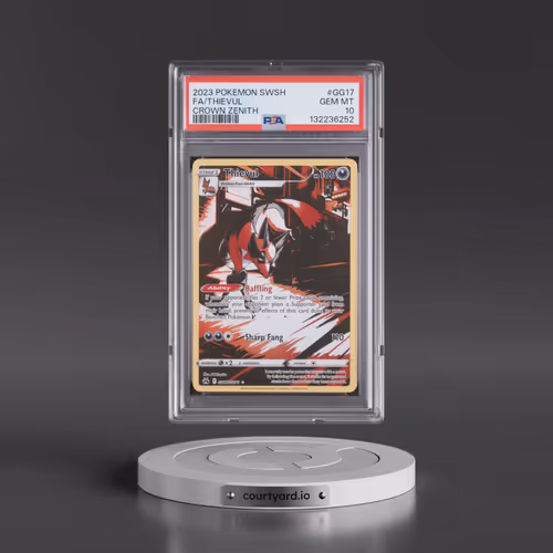 2023 Pokémon Sword and Shield Crown Zenith #GG17 Thievul - Full Art (PSA 10 GEM MINT)