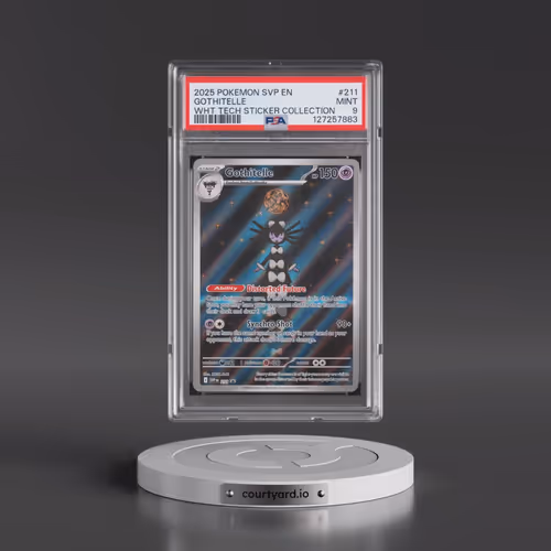 2025 Pokémon Svp EN-SV Black Star Promo #211 Gothitelle - White Flare Tech Sticker Collection (PSA 9