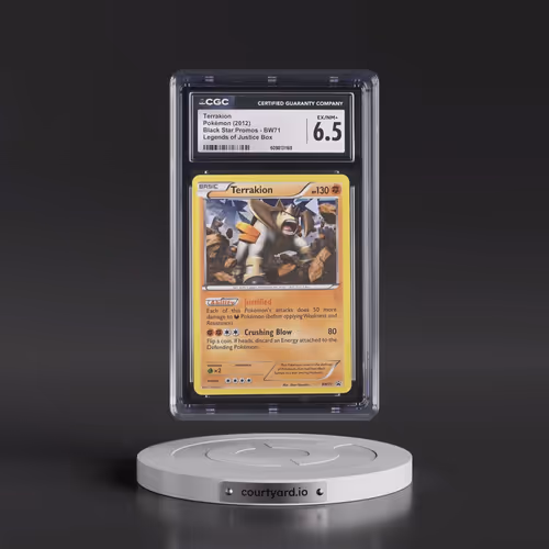 2011 Black Star Promos - Black & White #BW71 Terrakion - Legends of Justice Box (CGC 6.5 EX-NM+)