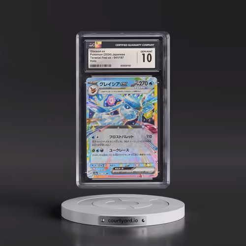 2024 Pokémon Sv8a-Terastal Fest EX #041 Glaceon EX - Holo (CGC 10 GEM MINT)