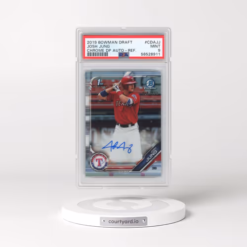 2019 Bowman Draft Chrome Draft Picks Autograph #CDAJJ Josh Jung - Refractor (PSA 9 MINT)