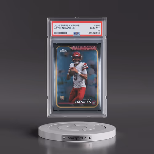 2024 Topps Chrome #201 Jayden Daniels (PSA 10 GEM MINT)