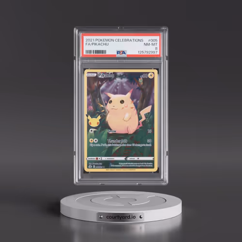 2021 Pokémon Celebrations #005 Pikachu - Full Art (PSA 8 NM-MT)