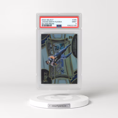 2023 Panini Select #385 Jaxon Smith-Njigba - Silver Prizm (PSA 9 MINT)