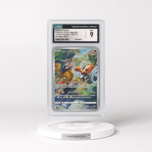 2022 VSTAR Universe #188/172 Galarian Zapdos - Art Rare (CGC 9 MINT)